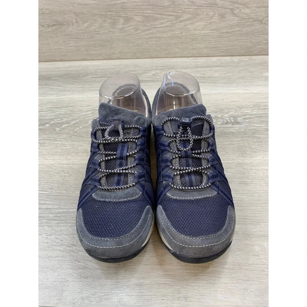 Dansko Women's Sneakers‎ Blue Suede Mesh 5.5 Walking Shoes
